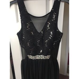 Black formal gown